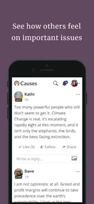 Causes android App screenshot 8